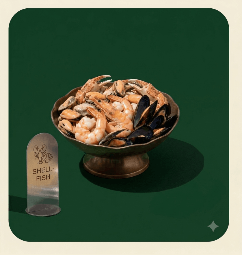 Shellfish and crustaceans safety options